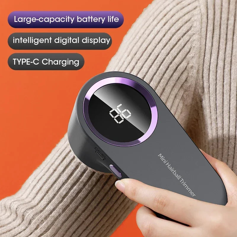 LED Fabric Lint Remover – USB Rechargeable Clothes Shaver